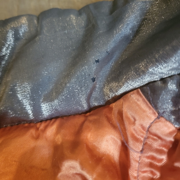 VTG 90S 80S Mulberry Street jacket Size M luminescent silver READ - Picture 9 of 12